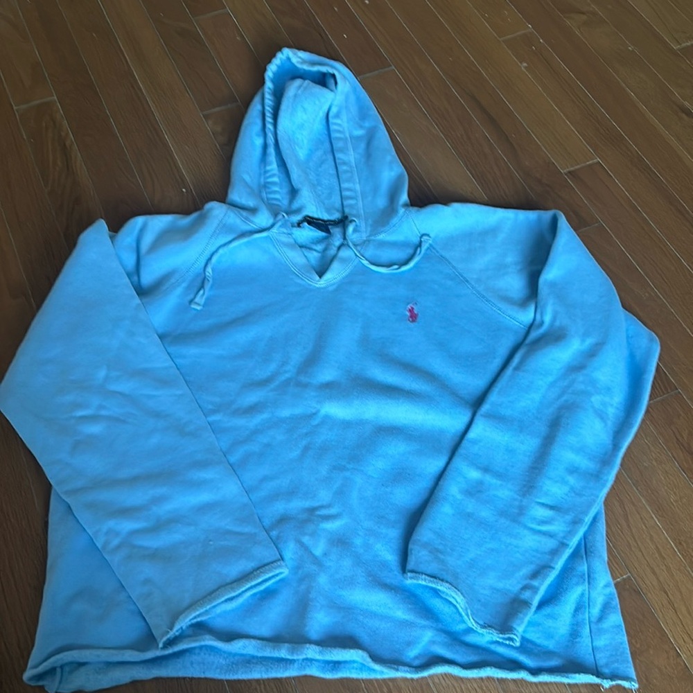 Ralph Lauren, light blue sweater, worn only once and no tags